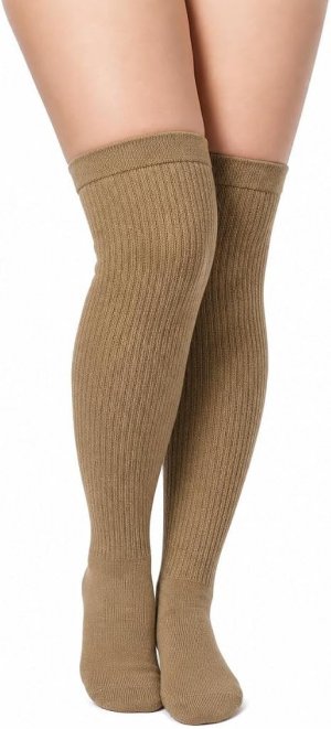Justay Leg Warmers Long Cotton Winter Warm Boot Socks for Women Gifts